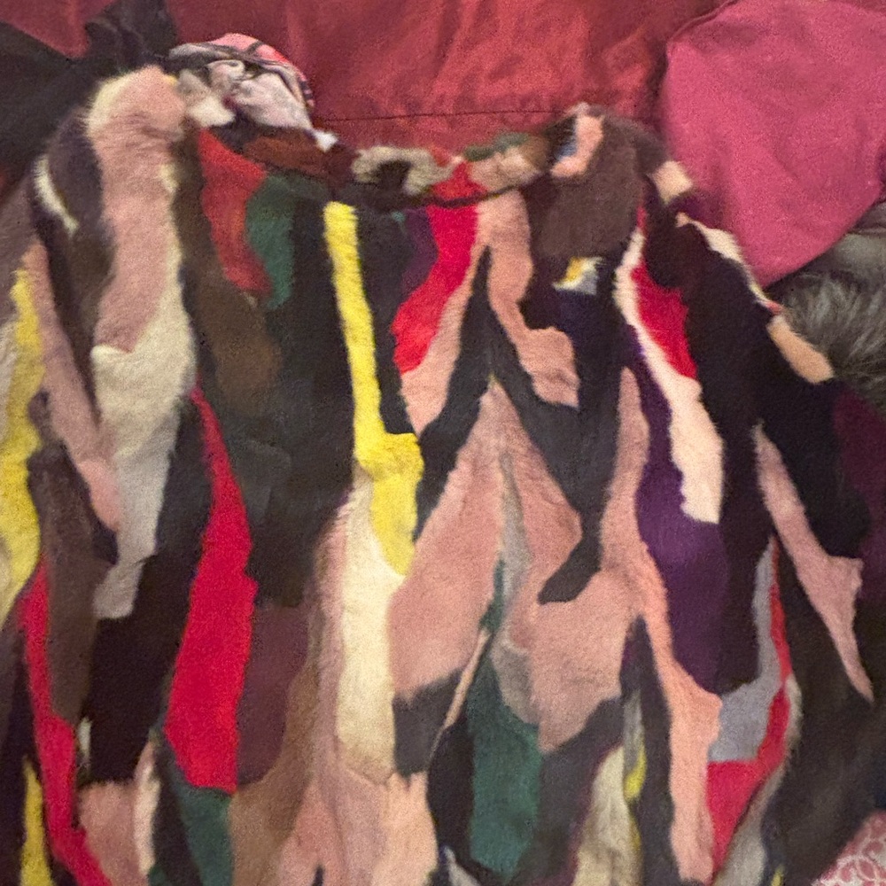 Multicolor Patchwork Mink Top - image 3